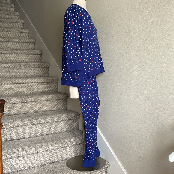 Cuddl Duds® Sz XL Knit 3/4 Sleeve Pajama Top & Banded Pajama Jogger Pants - Picture 7 of 16